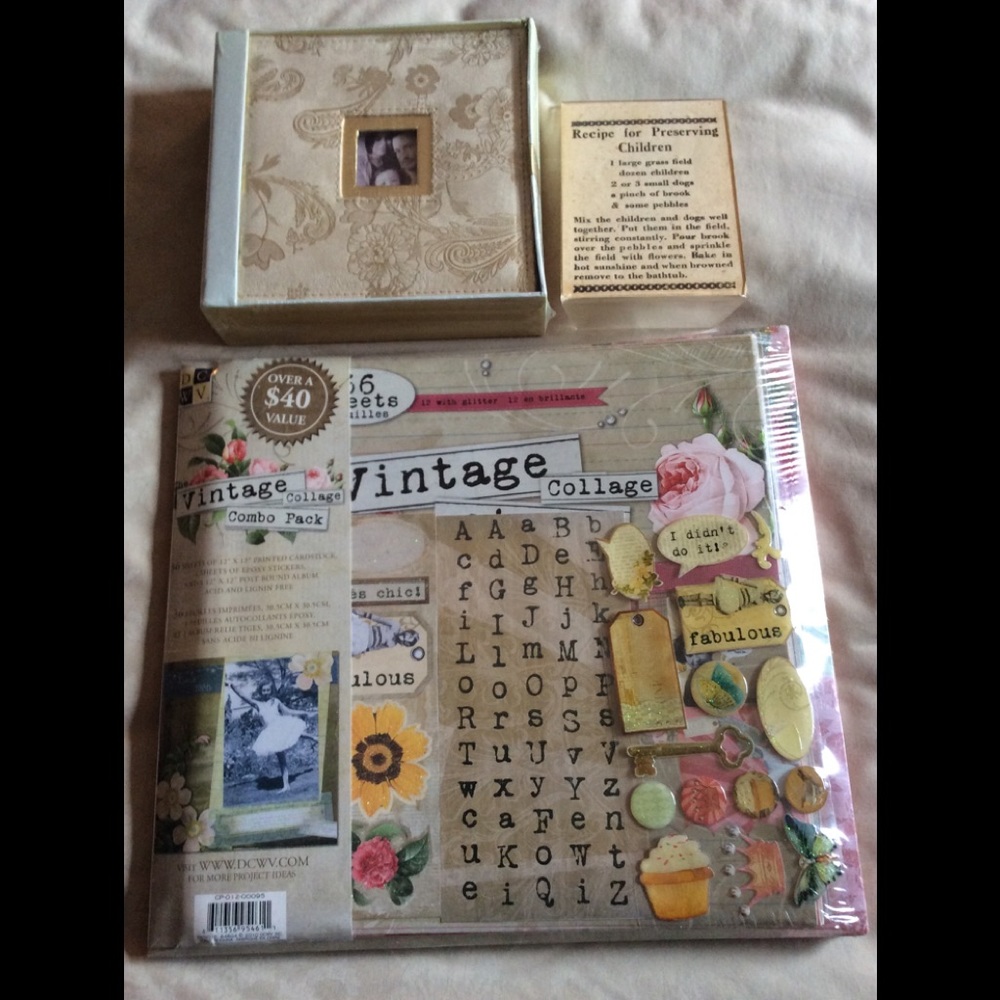 Vintage Collage Crafter Kit with Photo Album etc (ii)
